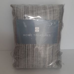 Home Treasures Boheme Italian Linen King Duvet Cover Gray MSRP $1294